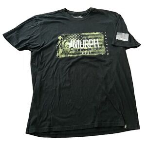 Forged Murph Challenge 2021 Graphic T Shirt Men's XL Black Official USA Flag